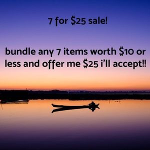 7 for $25 sale 💙